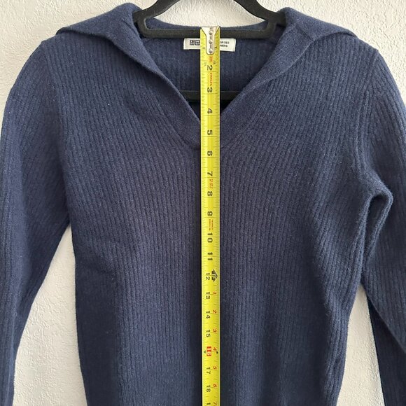 UNIQLO x Comptoir des Cotonniers | Lambswool Long-Sleeve Polo Sweater (XS) - Picture 4 of 5